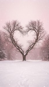 Snowy Heart Landscape