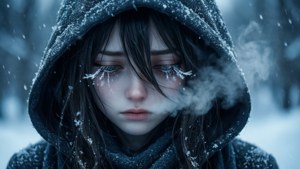 Snowy Hooded Sadness