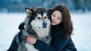 Snowy Hug Fur Mama