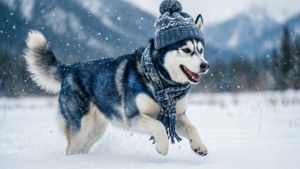 Snowy Husky Dash