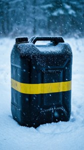 Snowy Jerrycan Winter