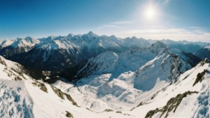 Snowy Mountain Panorama
