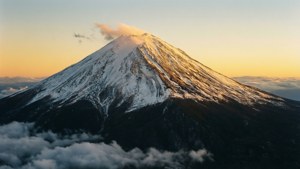 Snowy Mountain Sunrise