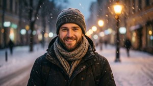 Snowy Night Walk