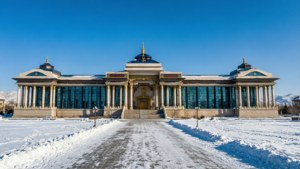 Snowy Palace Clear Sky