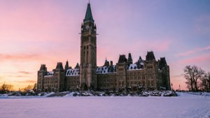 Snowy Parliament Hill
