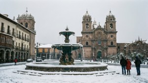 Snowy Plaza