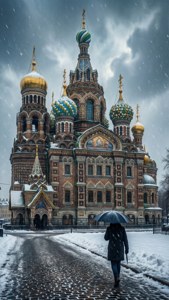 Snowy Savior on Spilled Blood