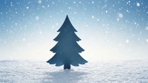 Snowy Scene Silhouette