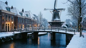 Snowy Schiedam Evening