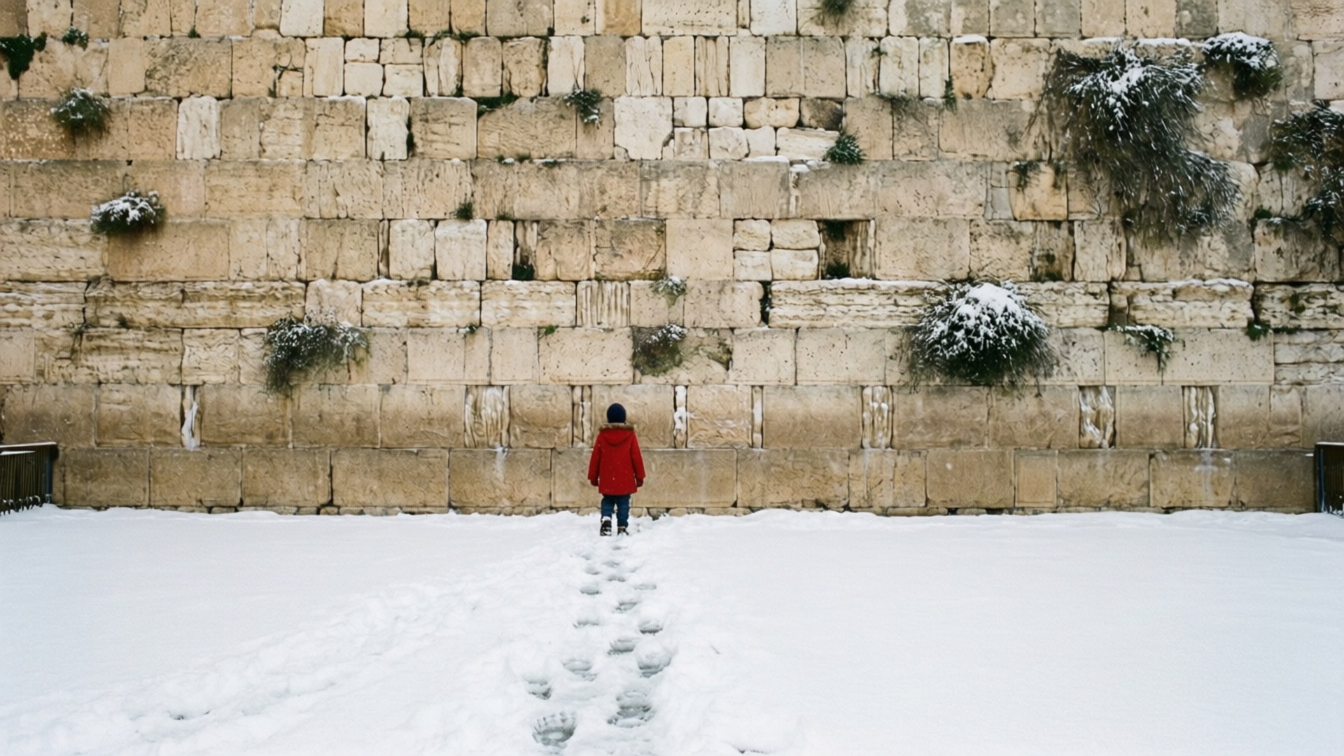 Snowy Silence at the Wall by Wallpapers.art Studio