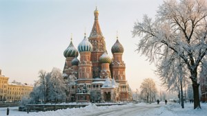 Snowy St. Basil's Morning
