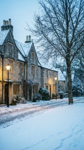 Snowy Stone Streets