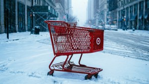 Snowy Street Cart
