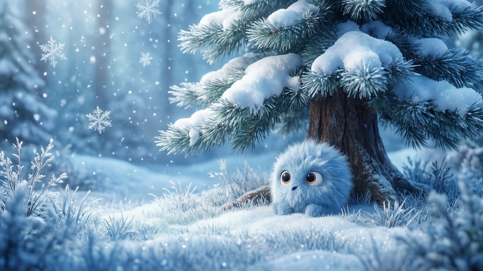Snowy Surprise by Wallpapers.art Studio