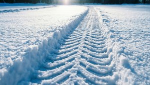 Snowy Trail Fresh Tracks