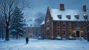 Snowy Twilight Walk