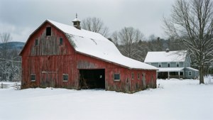 Snowy Vermont Barn