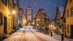 Snowy Village Charm