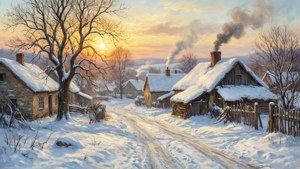 Snowy Village Glow