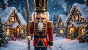 Snowy Village Nutcracker