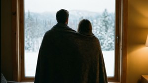 Snowy Window Love