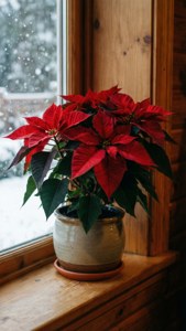Snowy Window Poinsettia