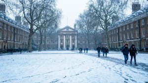 Snowy Winter Campus