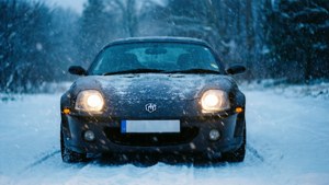 Snowy Winter Drive
