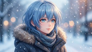 Snowy Winter Portrait