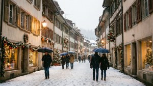 Snowy Winter Street