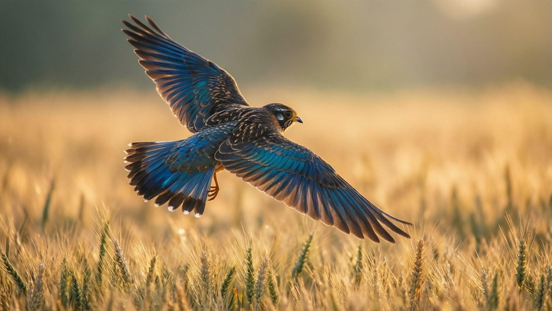 Soaring Dawn Skylark by Wallpapers.art Studio