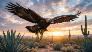 Soaring Over Desert