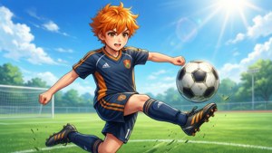 Soccer Boy in Action