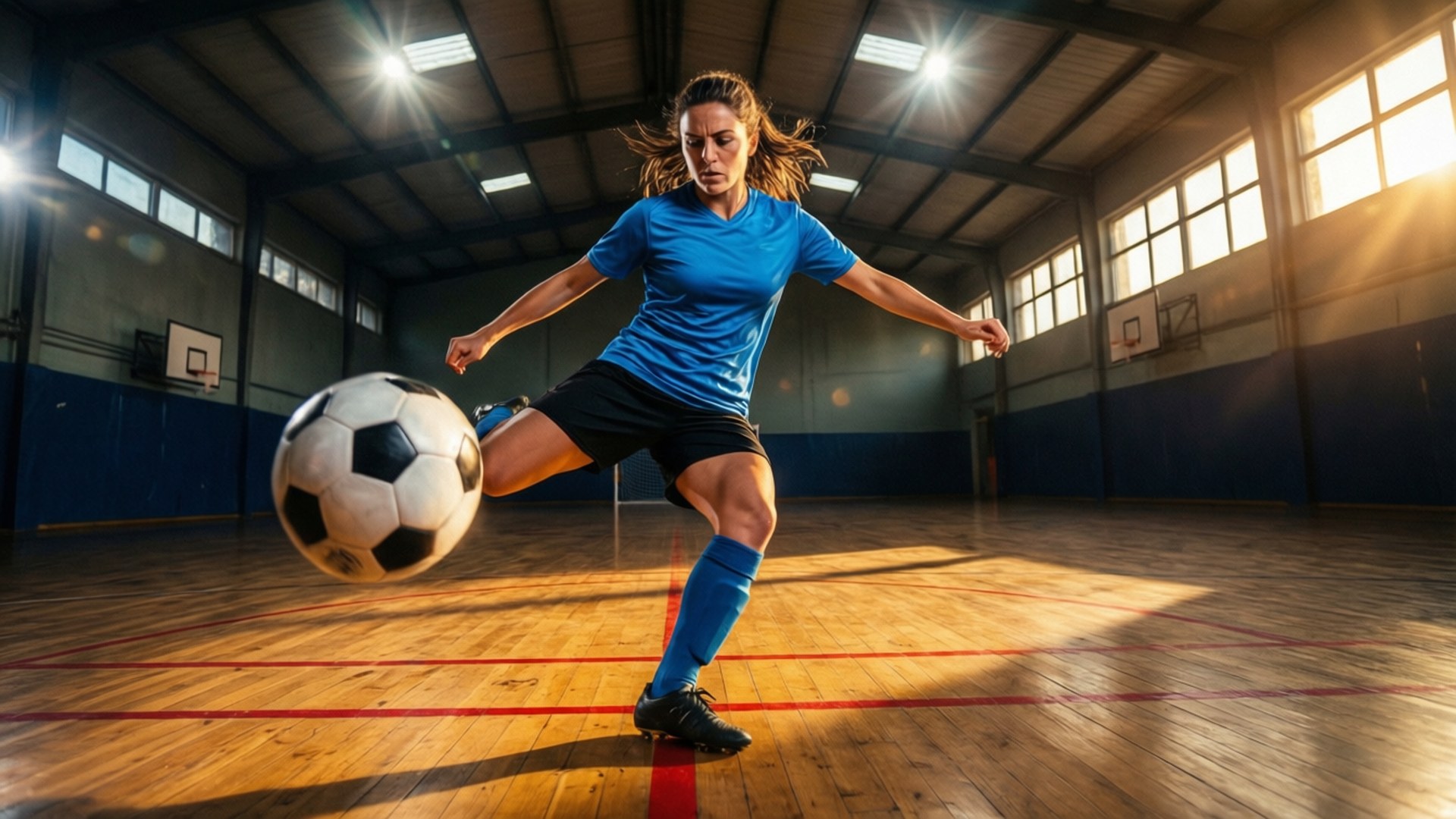 Soccer Star in Action by Wallpapers.art Studio