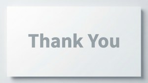 Soft Gray Minimal Thank You