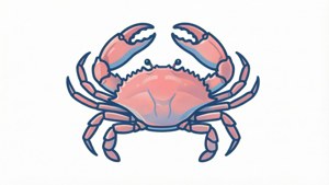 Soft Pastel Cancer Crab