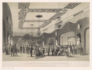 Soiree in Frascati te Amsterdam gedurende de kermis van 1854