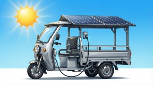 Solar Electric Rickshaw