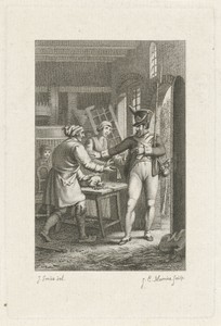 Soldaat in een molenaarswoning