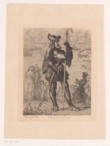 Soldaten bewaken de gevangenen