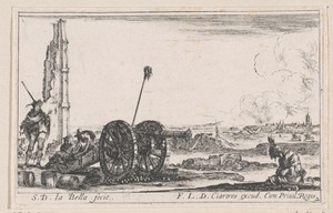 Soldaten bij een kanon