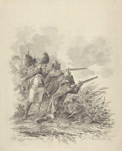 Soldaten in gevecht