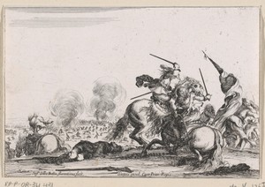 Soldaten in gevecht