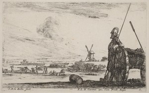 Soldier in Armor and a Cannon