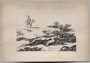 Soldier on Horse in Landscape