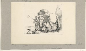 Soldier with Horse and Groom, from the Vari Capricci