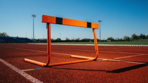 Solitary Hurdle at Sunset