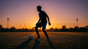 Solitary Training at Dusk