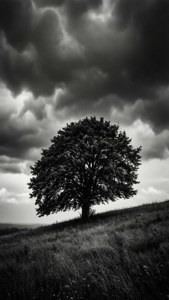 Solitary Tree Storm
